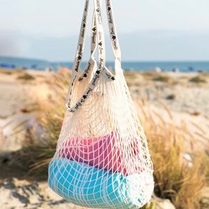 Shaka Love Organic Cotton Long Handle Tote & Beach Bag